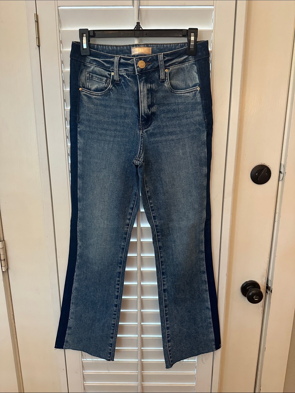Dark and Medium Blue Two-Tone Women’s Jeans